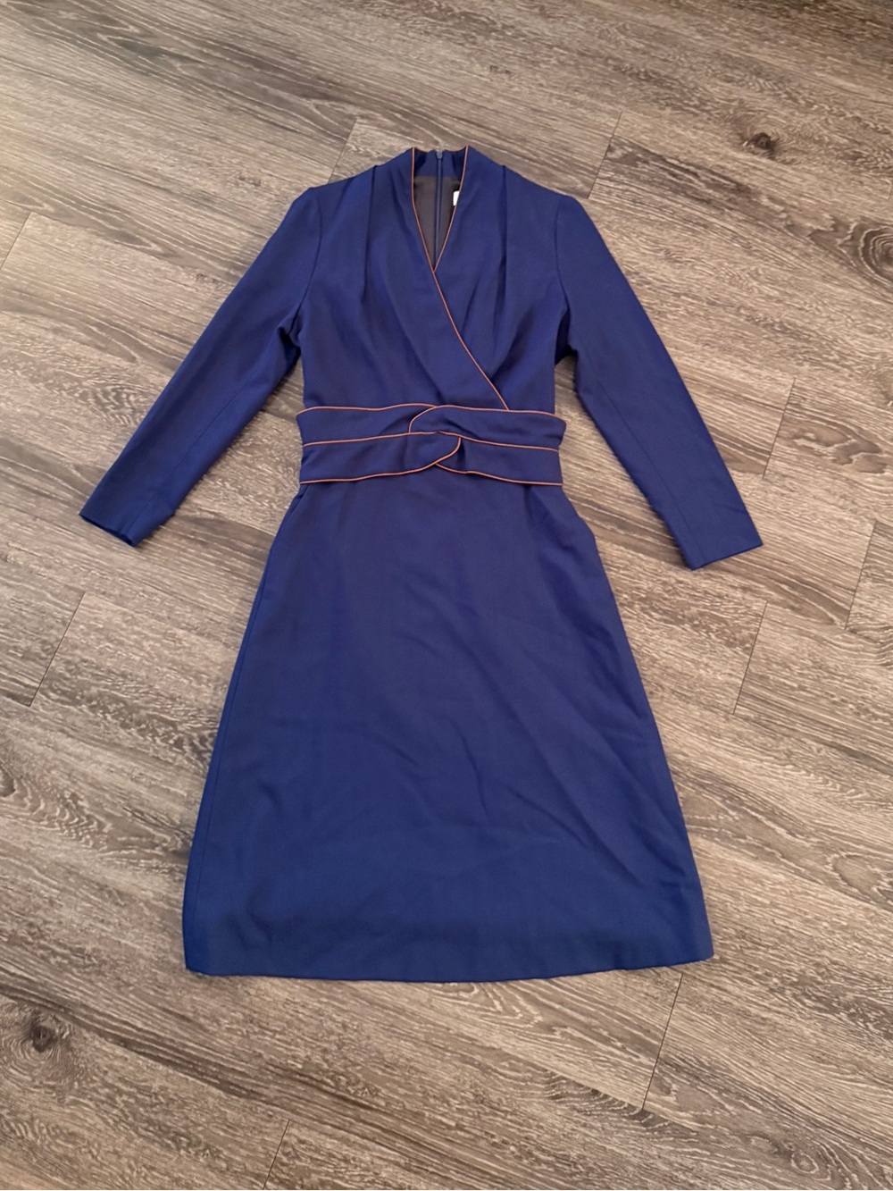 The Fold Blue Wool Dress